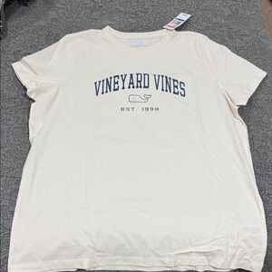Vineyard Vines Cream Short Sleeve Tee